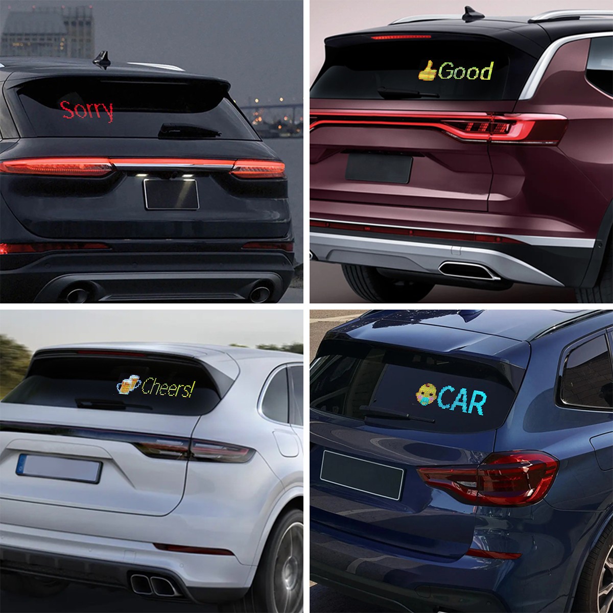 Programmable Window Display LED Light Screen Signal Car/ Home/ Shop DIY Voice