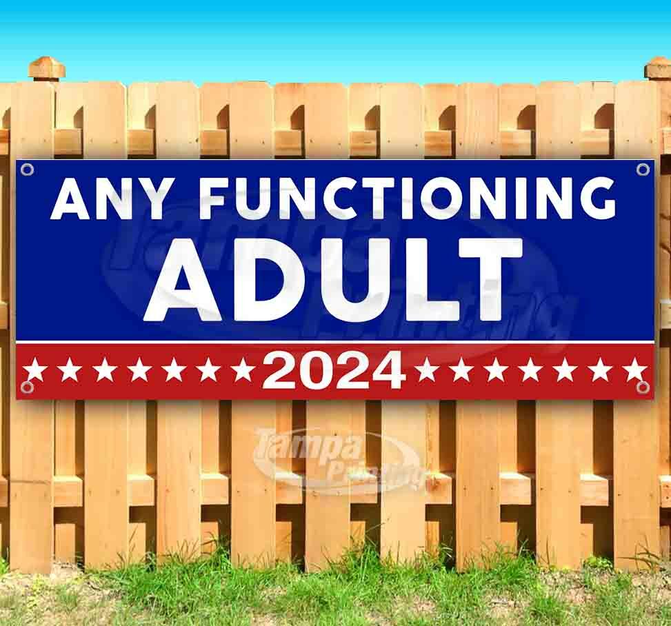 2024 ANY FUNCTIONING ADULT Advertising Vinyl Banner Flag Sign Many Sizes