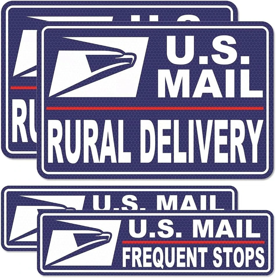 Car Magnets Postal,Heavy Duty U.S. Reflective Mail Delivery Driver Magnetic Sign