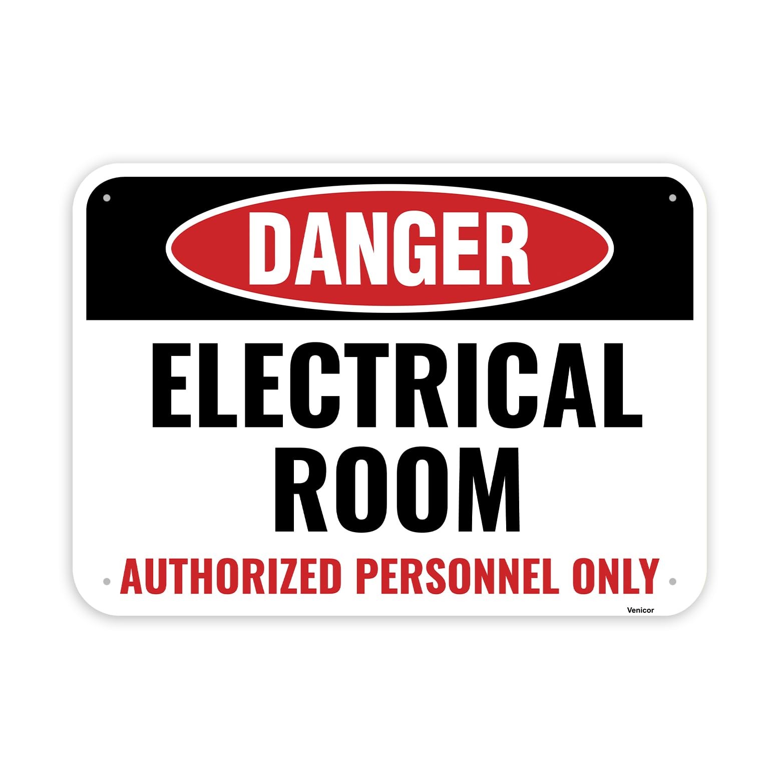 1 PC Electrical Room Sign 14×10 Inches Aluminum Authorized Personnel