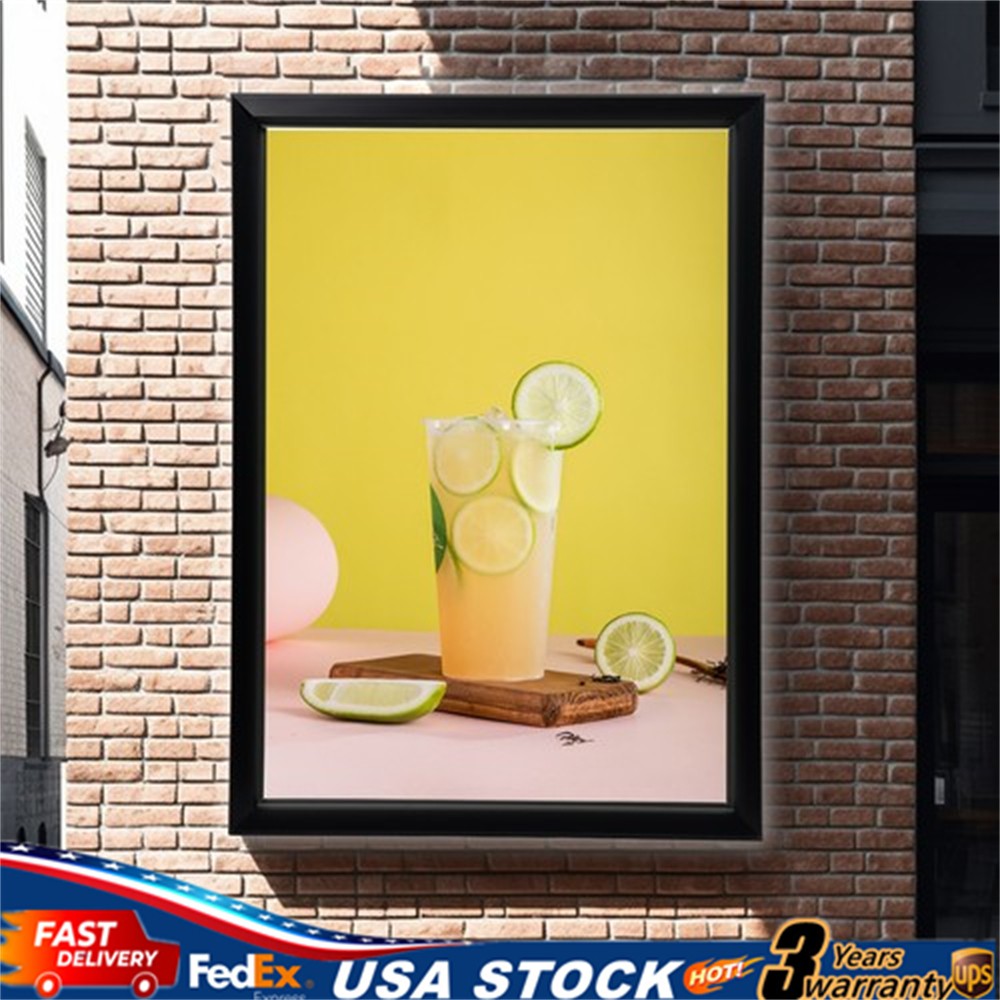 33×24” LED Poster Movie Frame Backlit Light Box Art Advertising Sign Display