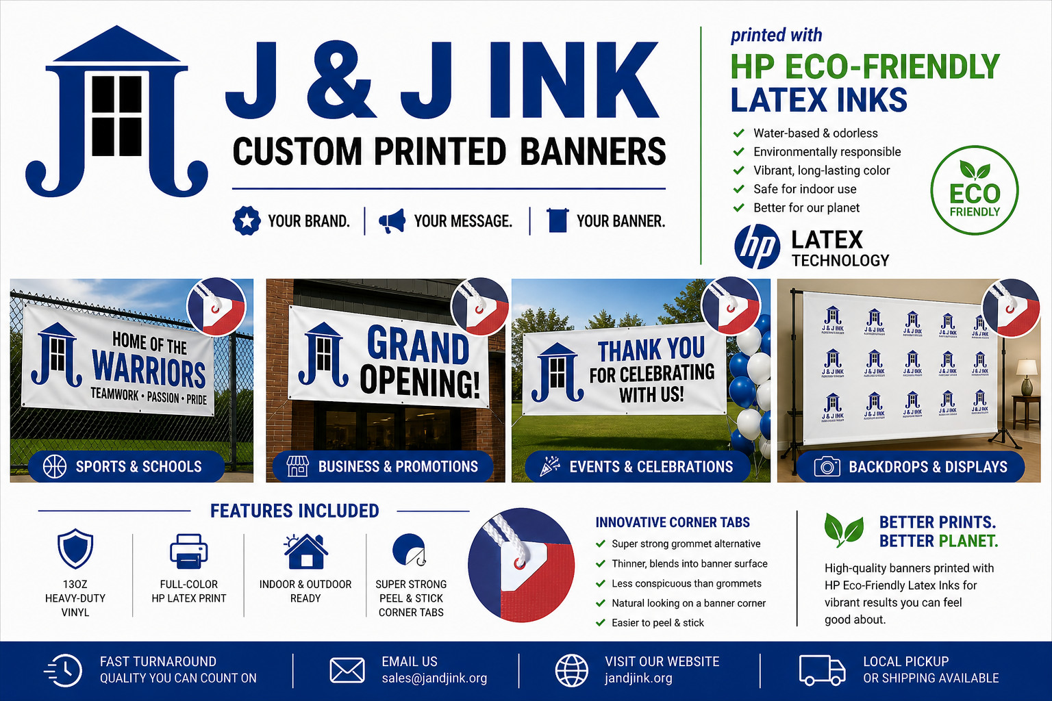 Custom Banner Sign – Quality Digital Print – Design Tool – Fast Production