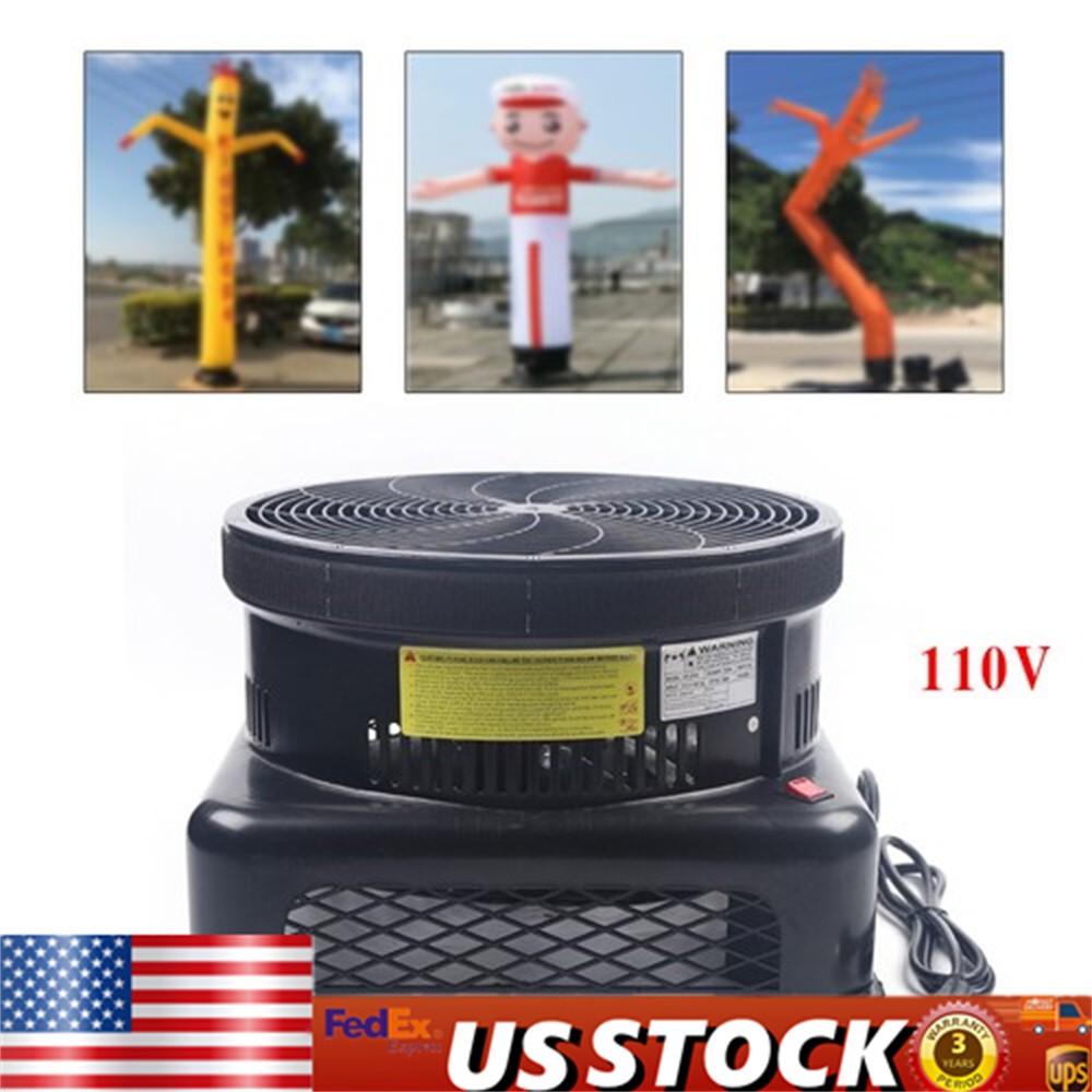 18″ Air Blower Fan Fit Outdoor Inflatable Dancer Wind Tube Man Puppet Fly Guy