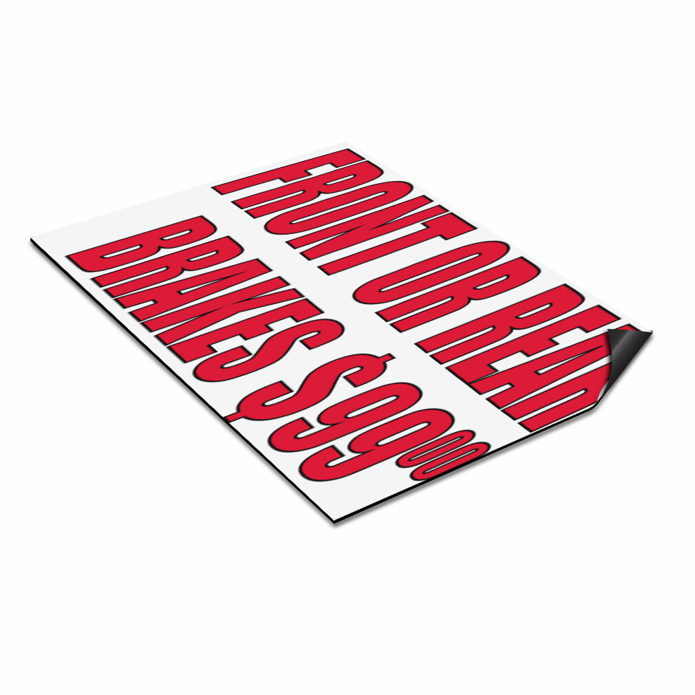 Car Magnet Set of 2 Front Or Rear Brakes $99 #2 Car Advertising Industrial Sign