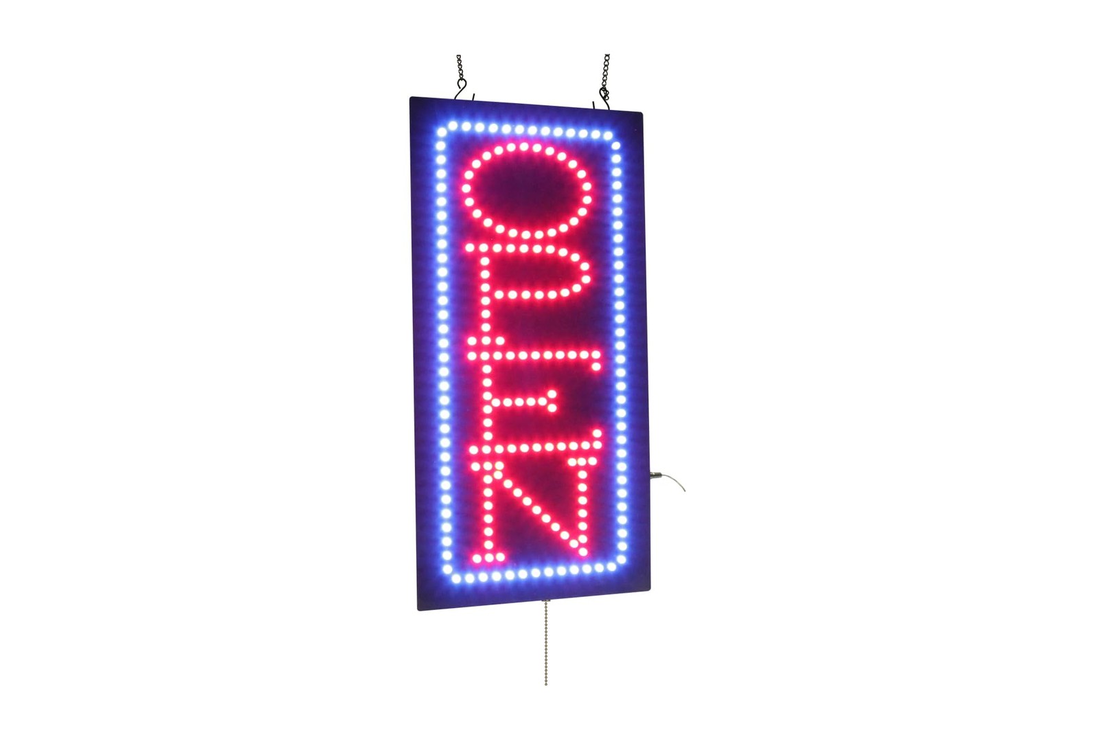 Open Sign Vertical, 12″x24″, 30x60cm, TOPKING, Signage, LED, Bright, Open, Si…