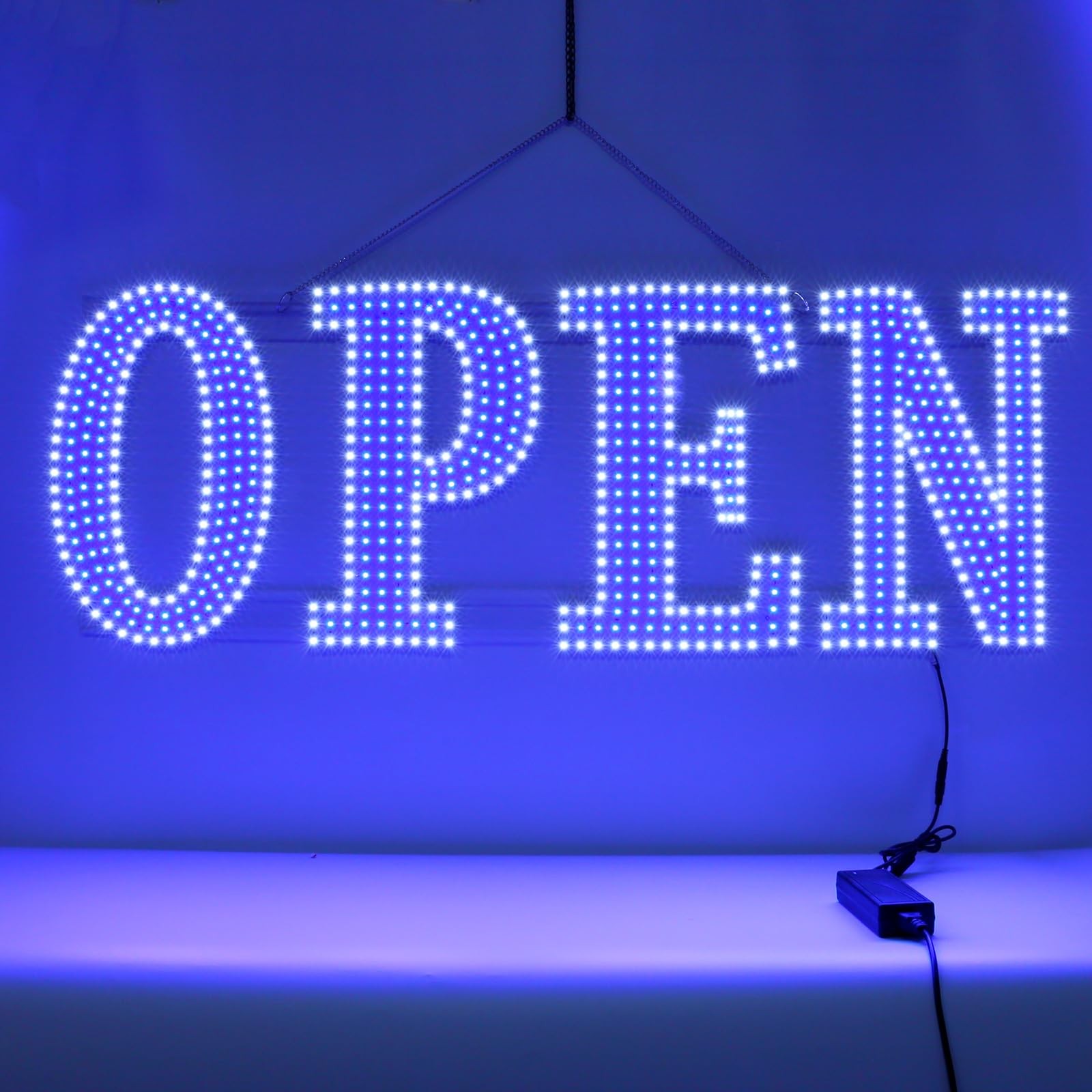 40″x14″ Extra Large LED Open Signs for Business with Remote Controlled, 10 Le…