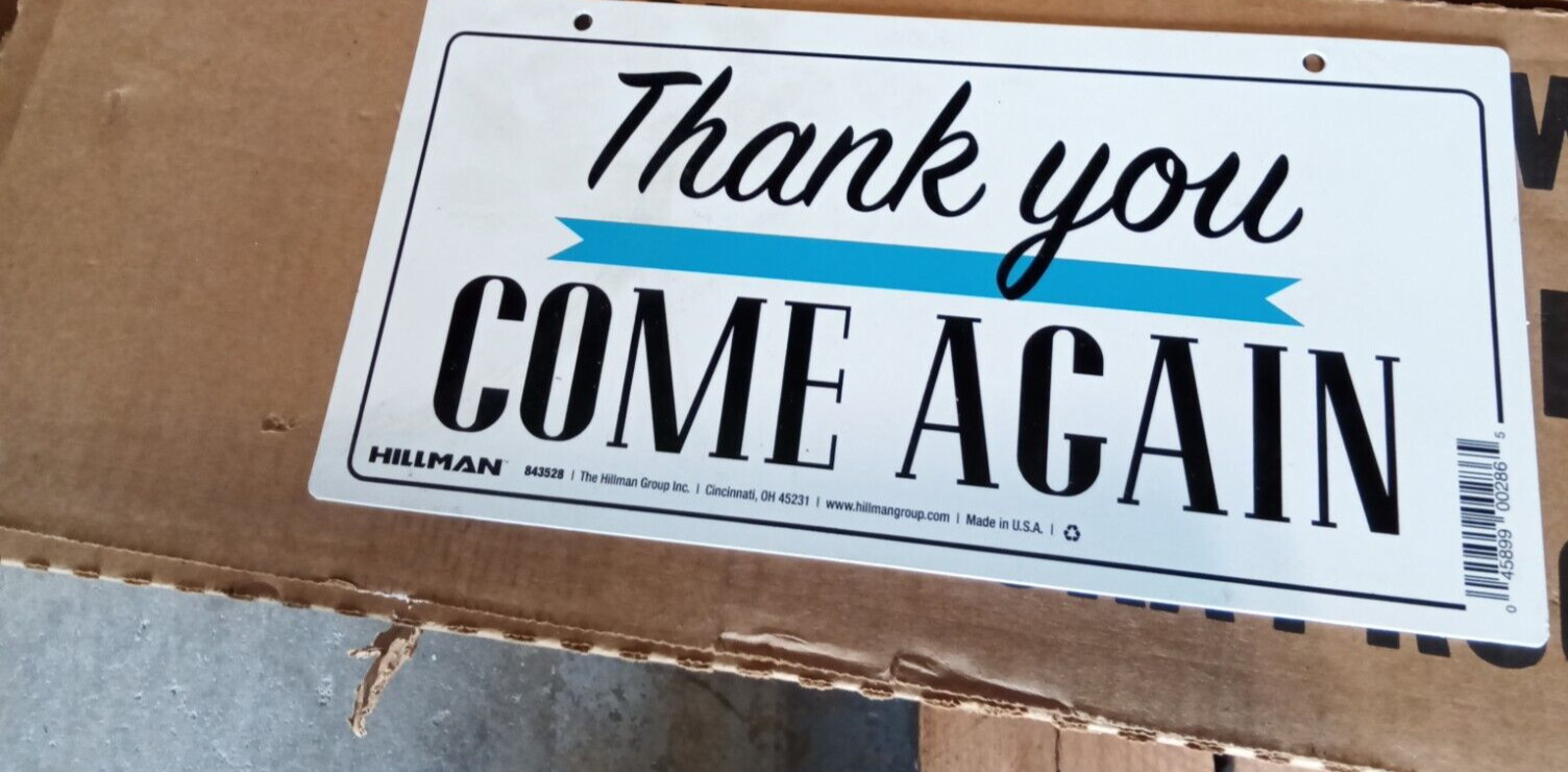 Hillman 5-in x 10-in Plastic Business Sign Model #843528