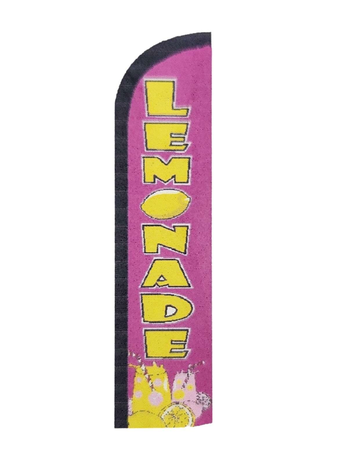 Lemonade 30 in x 11.5 ft Windless Swooper Feather Banner Advertisement Flag