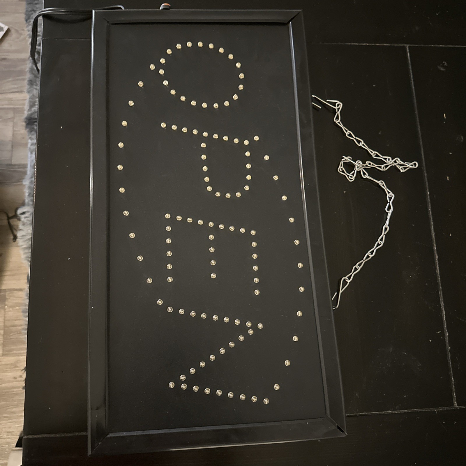 Unbranded 18.5″ x 9.75″ (inch) Black Multi Setting LED Light up Business Sign