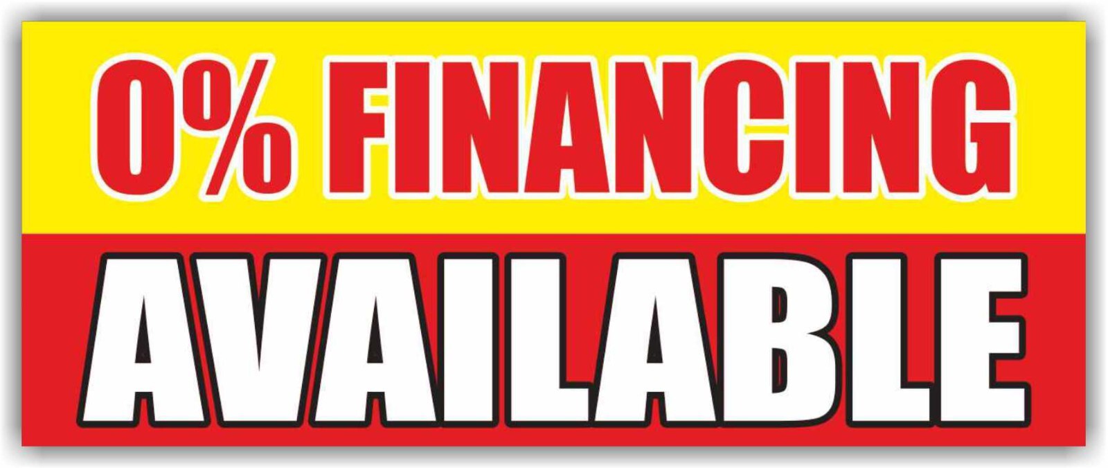 0% FINANCING AVAILABLE Advertising Banner Vinyl Mesh Sign Credit Cash Pawn Shop