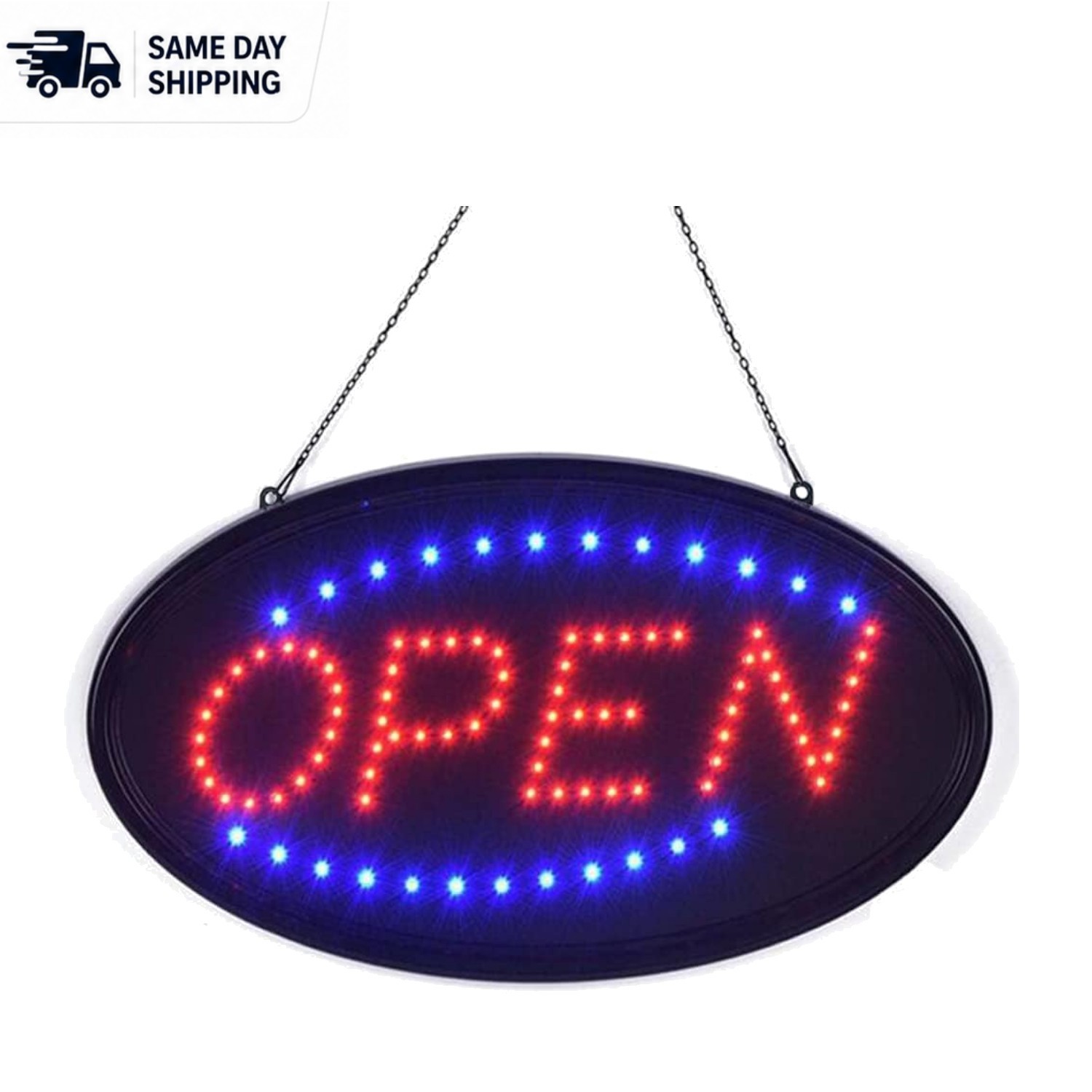 19″x10″ High Visibility LED Open Sign – Eye-Catching Display for Businesses