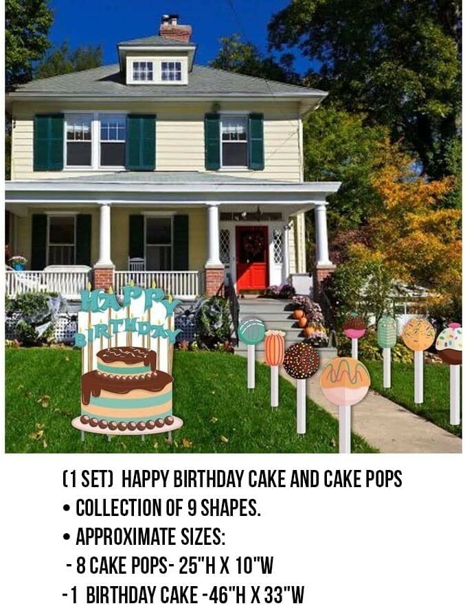 Youth Birthday Yard Card Rental Business Startup Kit, 100 Short & 25 EZ Stakes