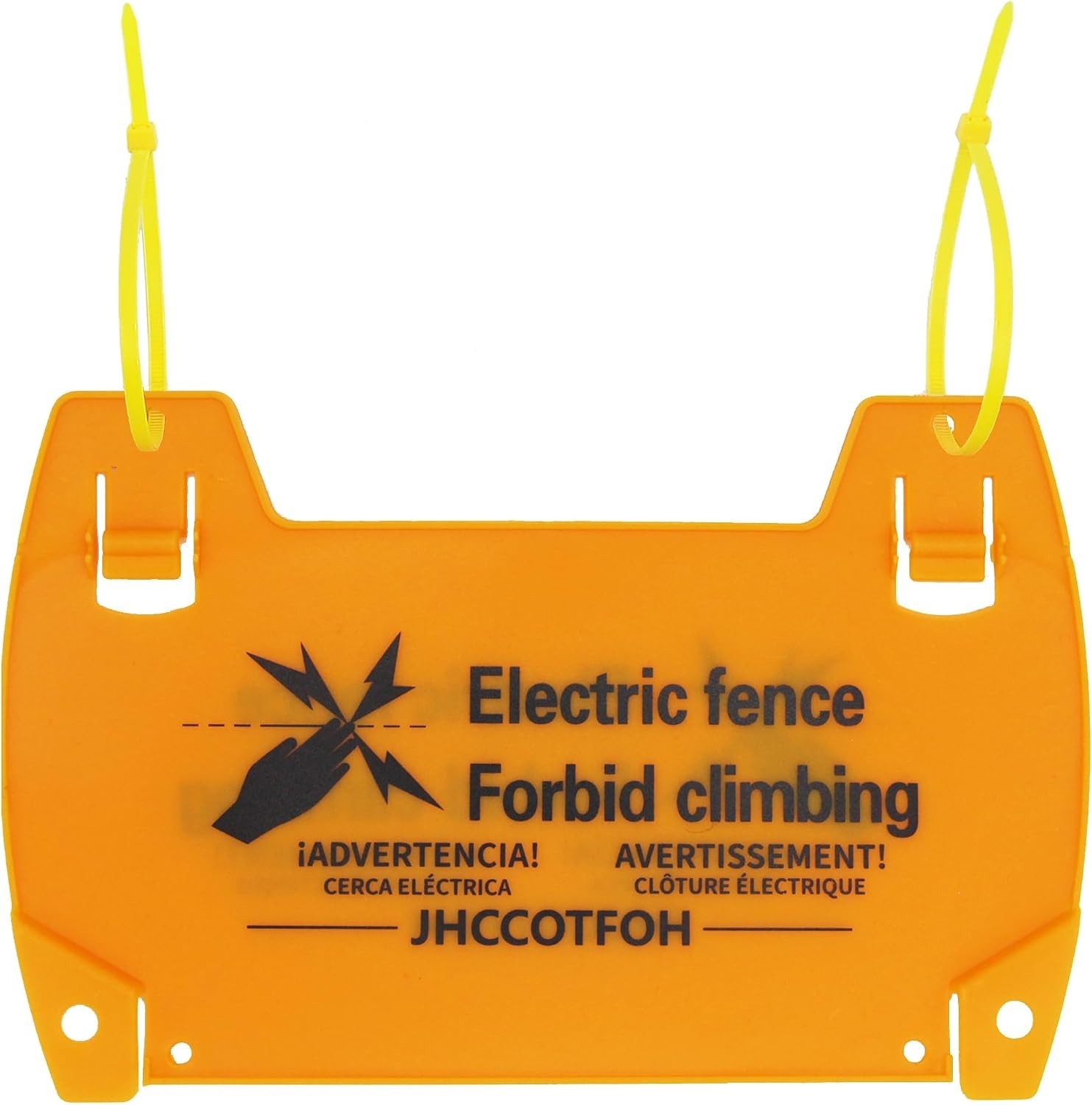 High-Visibility 5-Pack Electric Fence Warning Signs – Protect Your Property