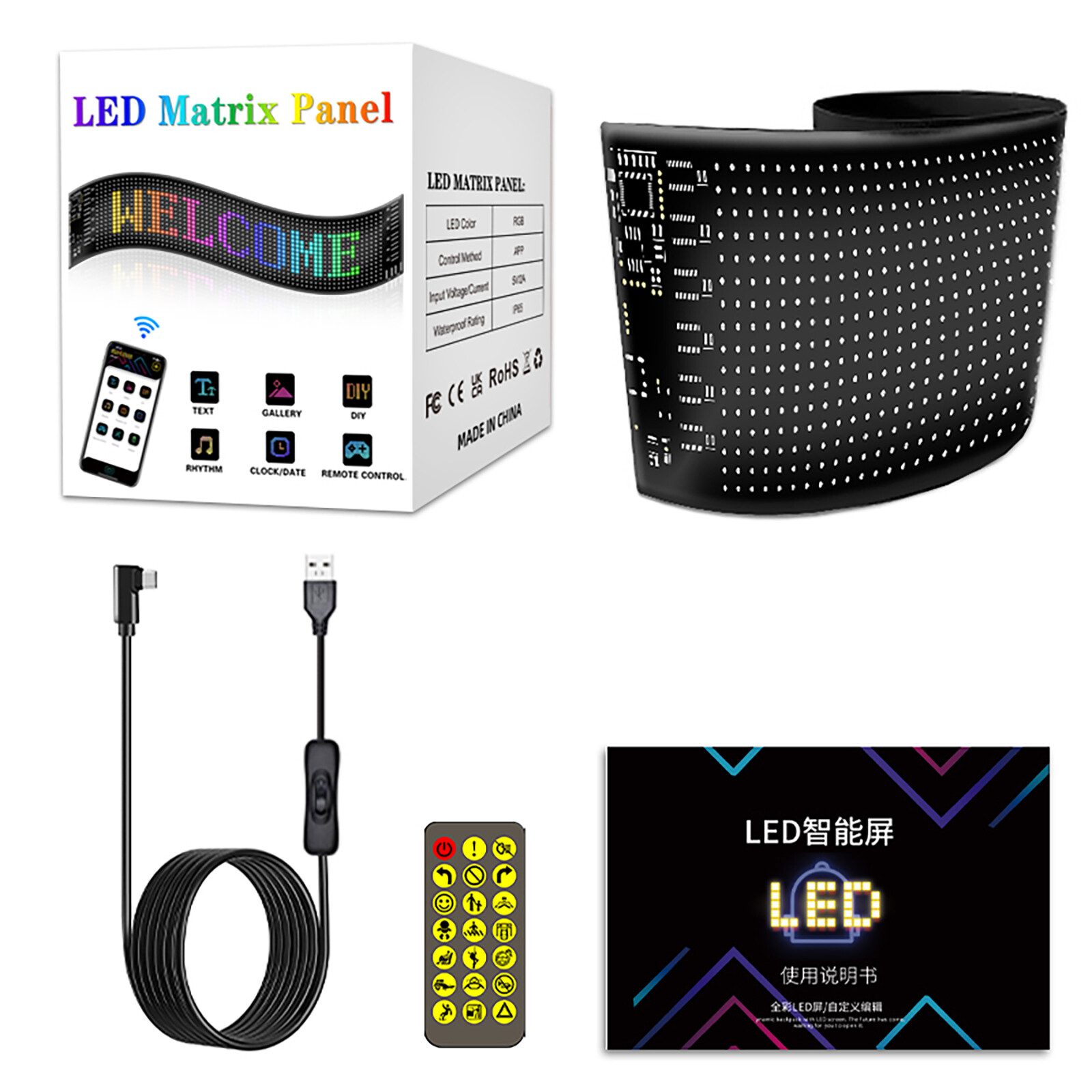 Programmable LED Sign Scrolling Message LED Shop Signs Digital Display LED Board