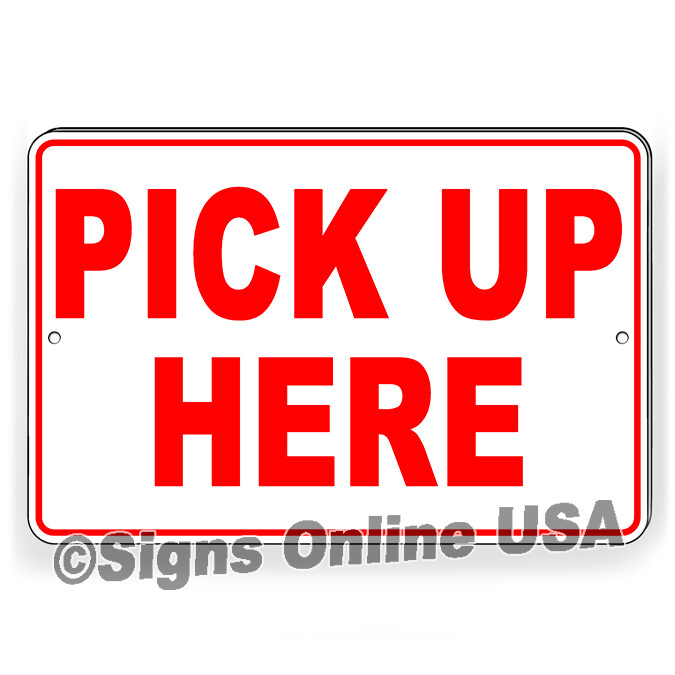 Pick Up Orders Here Metal Sign / Magnetic Sign / Decal restaurant signs