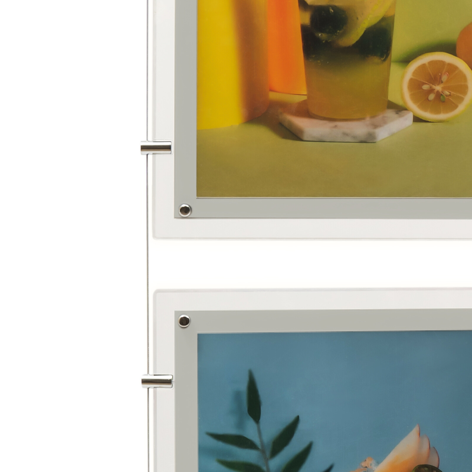 3PCS A3 Real Estate Window Hanging Led Backlit Picture Frame Display Sign Holder