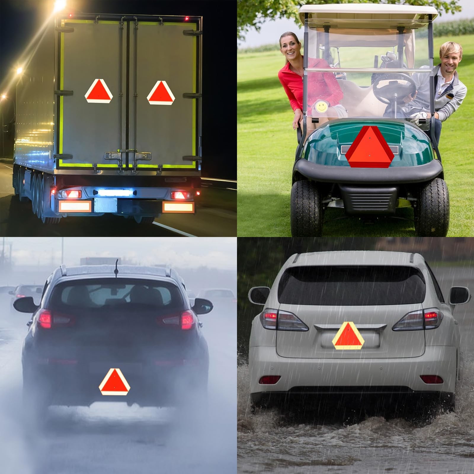 Slow Moving Vehicle Sign,Slow Moving Vehicle Triangle Golf Cart Accessoriesï¼…