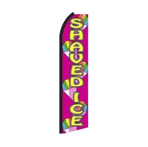 Shaved Ice Flag Flutter Feather Banner Swooper 100D
