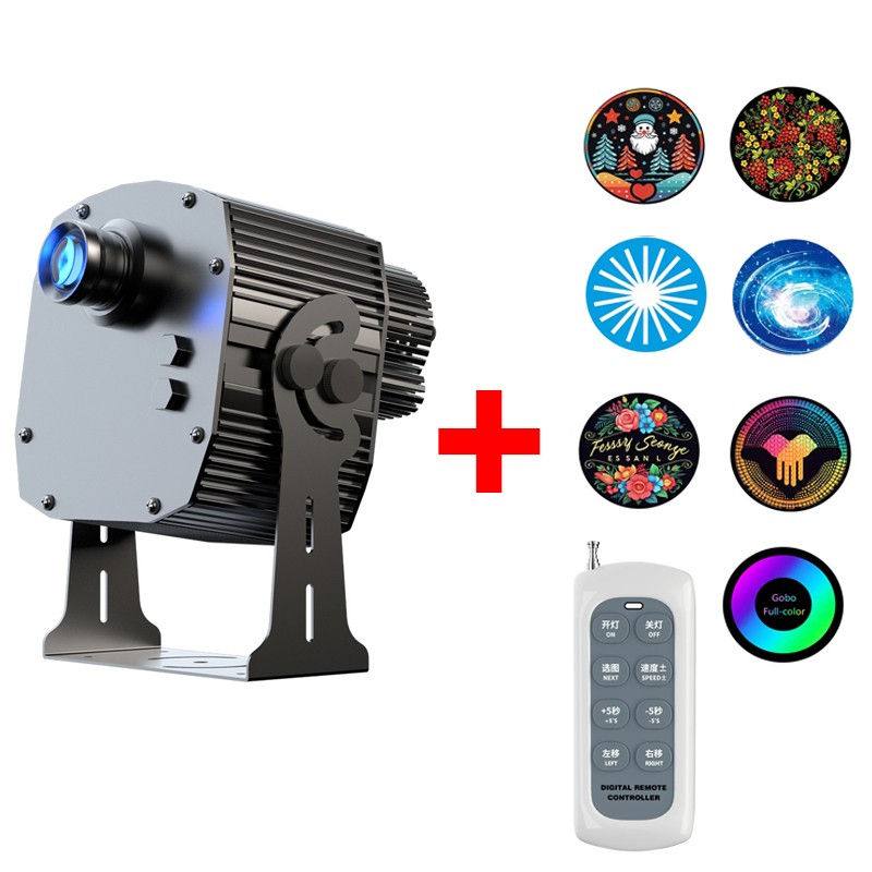 200W 7 Pictures Advertising Logo GOBO IP65 Outdoor Projector AD Lights Custom