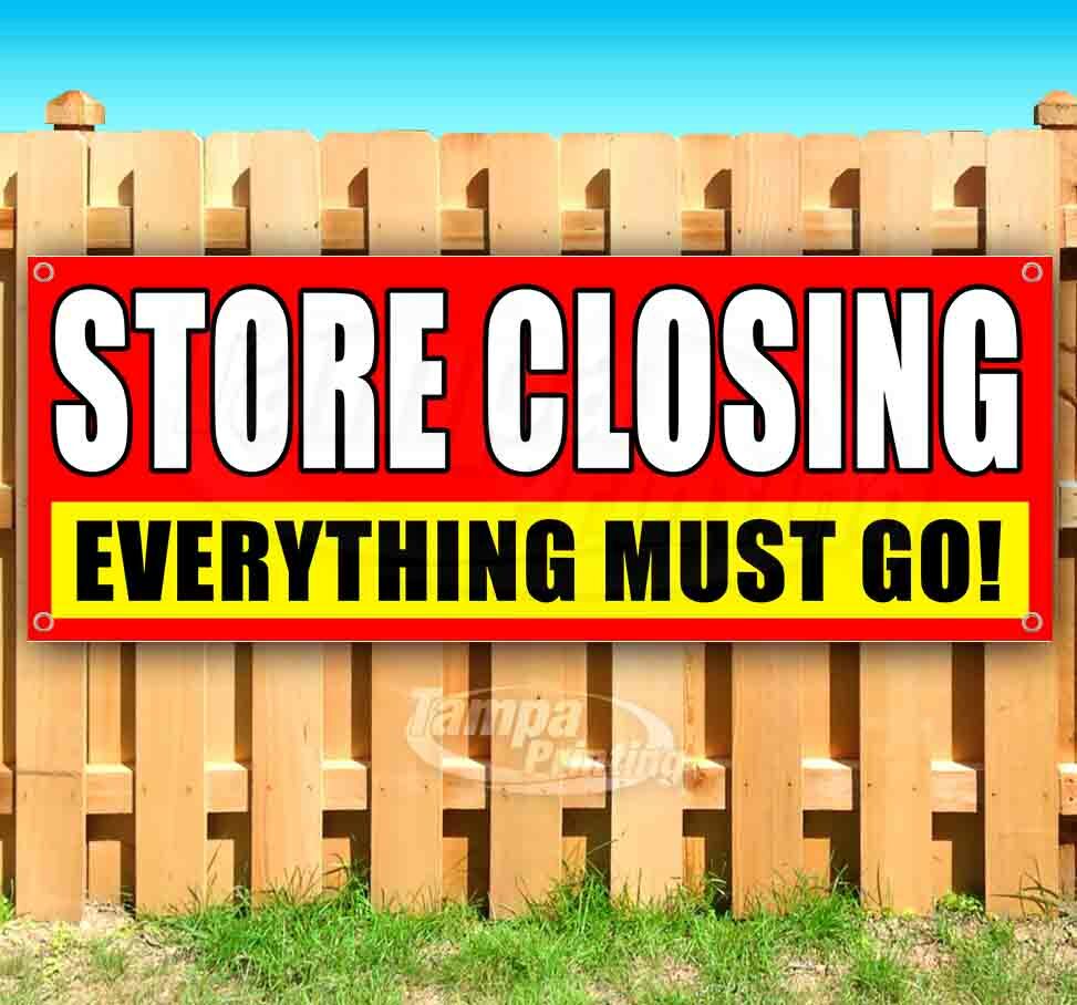 STORE CLOSING SALE Advertising Vinyl Banner Flag Sign Many Sizes Available DEALS