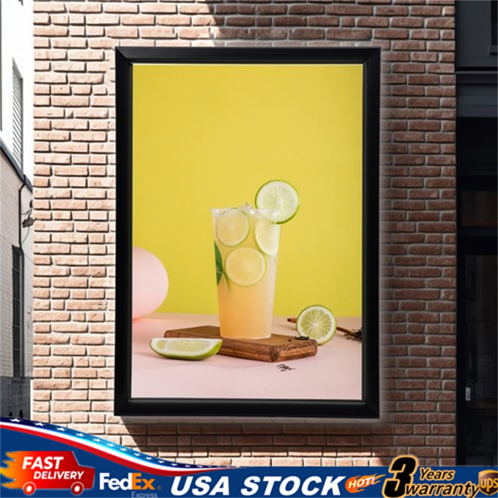 24”x33” Led Poster Frame Commercial Art Picture Frame Advertise Display Sign