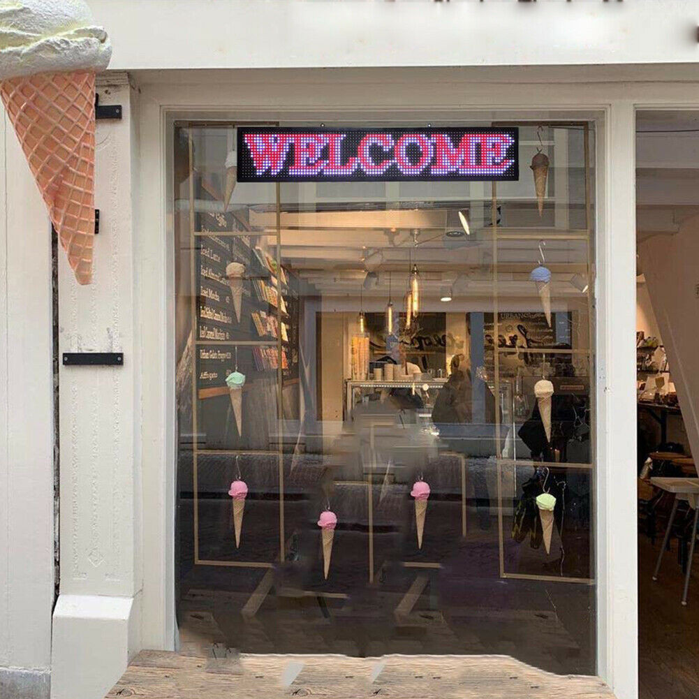 High Brightness Outdoor LED Sign Programmable Scrolling Message Display Board US