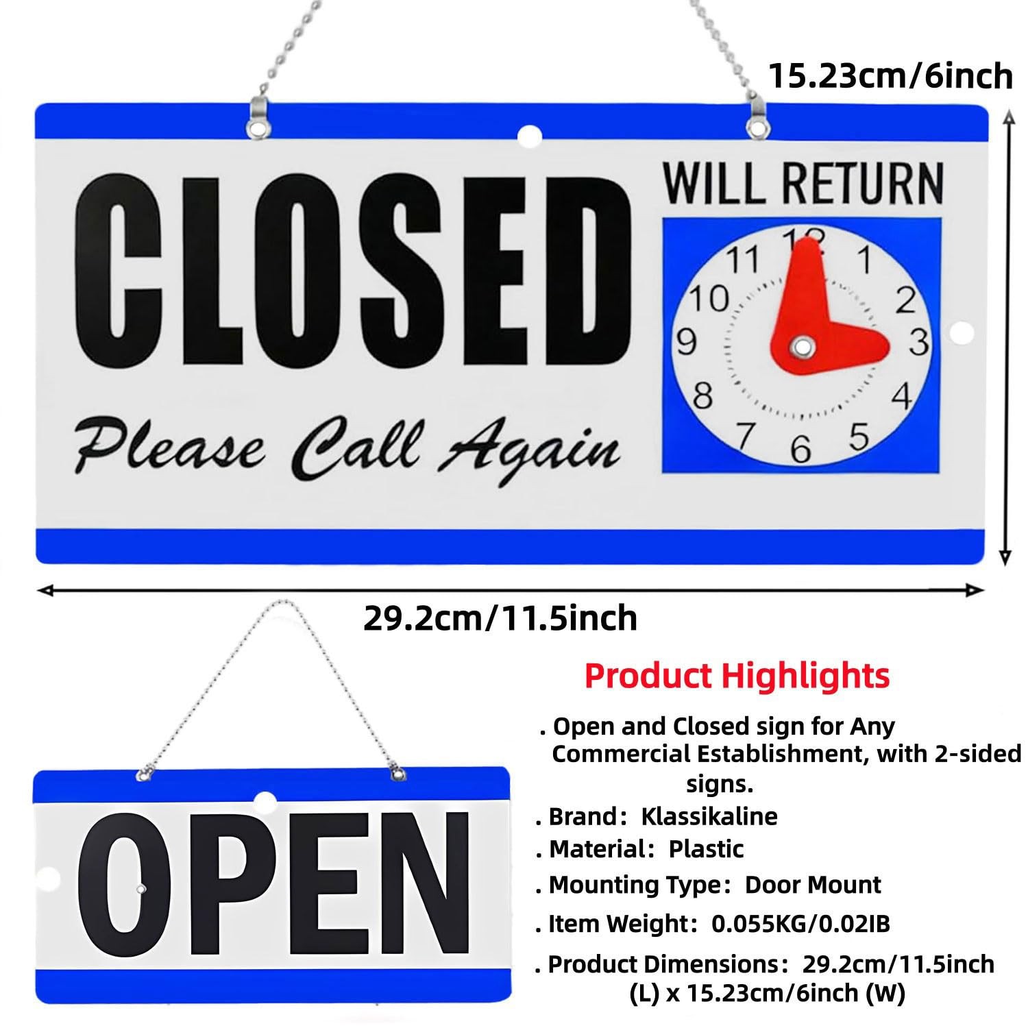 Large LED Open Signs for Business 11.5″L x 6″W Ultra Bright Miniature OPEN SIGNS