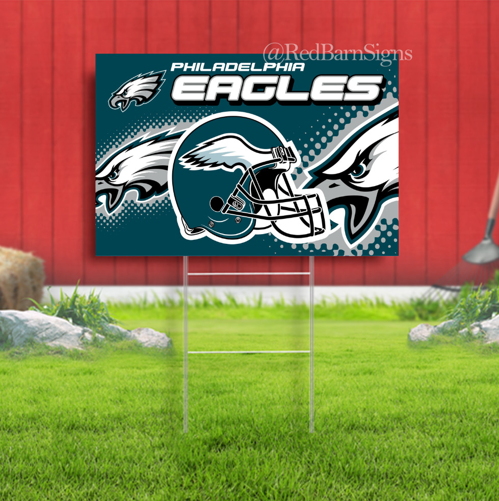 Philadelphia Eagles Yard Sign NFL FAST FREE Shipping US SELLER