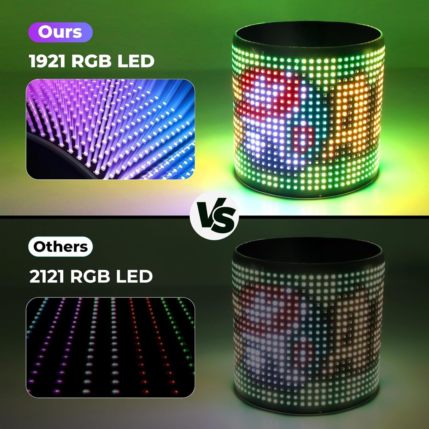 Ultra Bright 34.8×10.2CM Programmable LED Screen with App Control – RGB Display