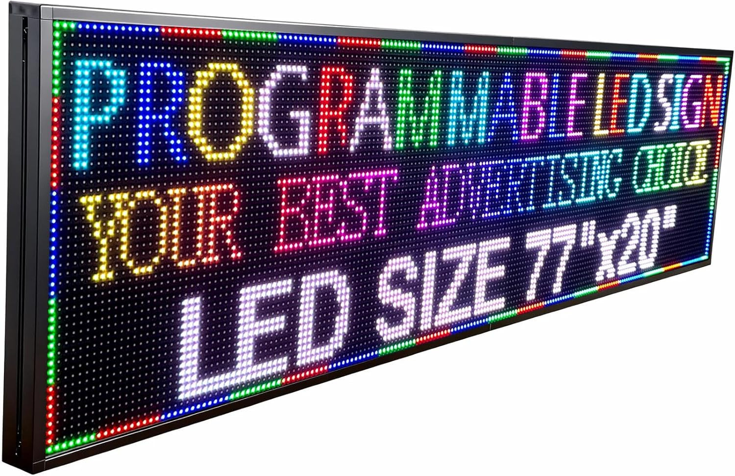 P10 Outdoor Programmable LED Sign – Custom WiFi Digital Message Board for Busine