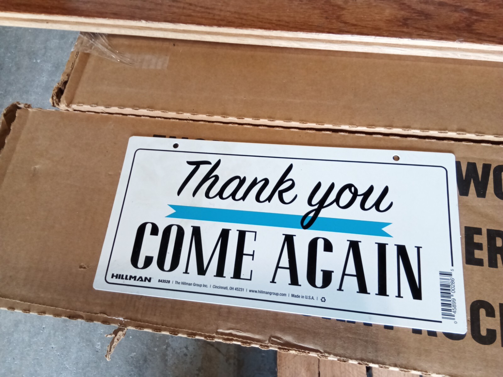 Hillman 5-in x 10-in Plastic Business Sign Model #843528