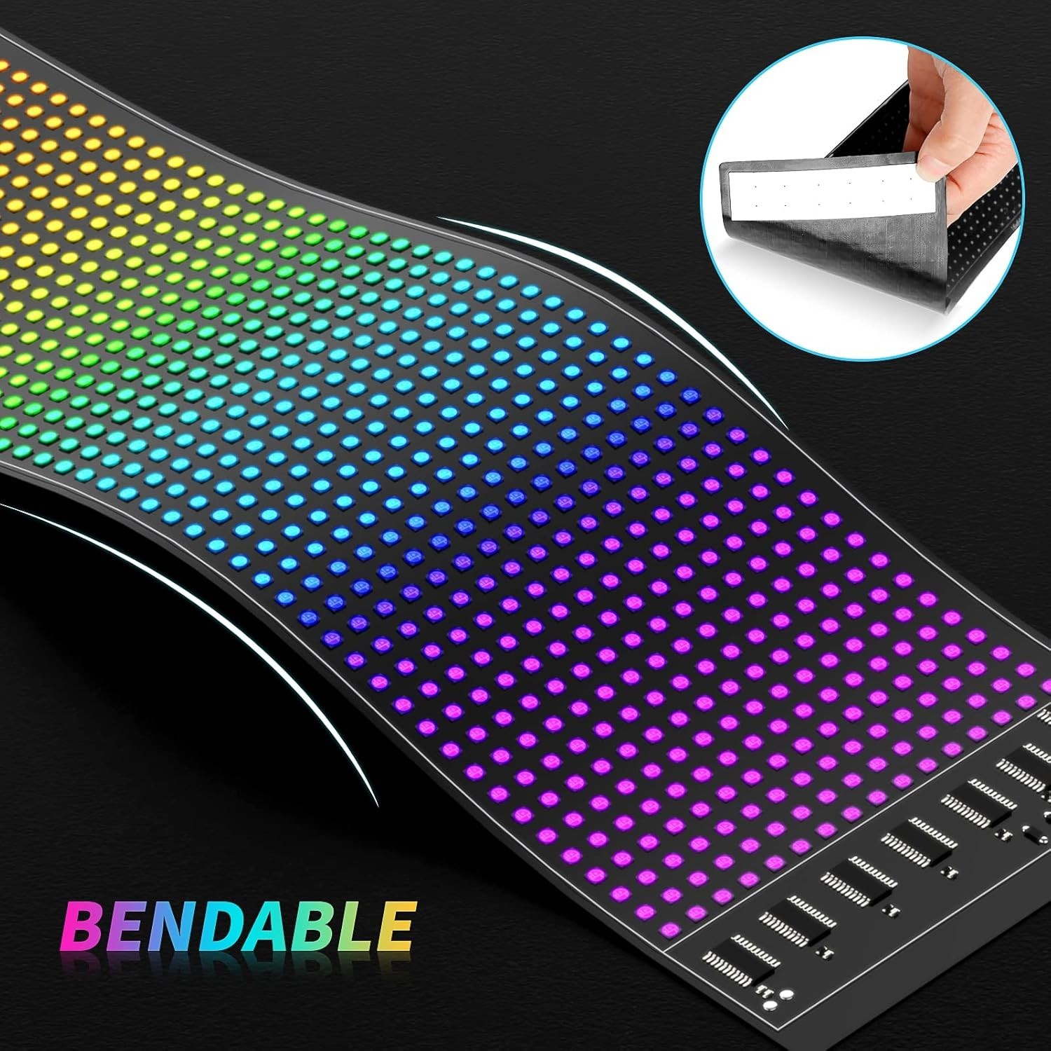 Attention-Grabbing 15”x4” LED Banner with App Control – Ideal for Advertising