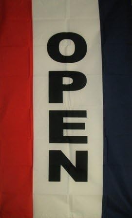 Vertical OPEN Sign Flag 3×5 FT Banner