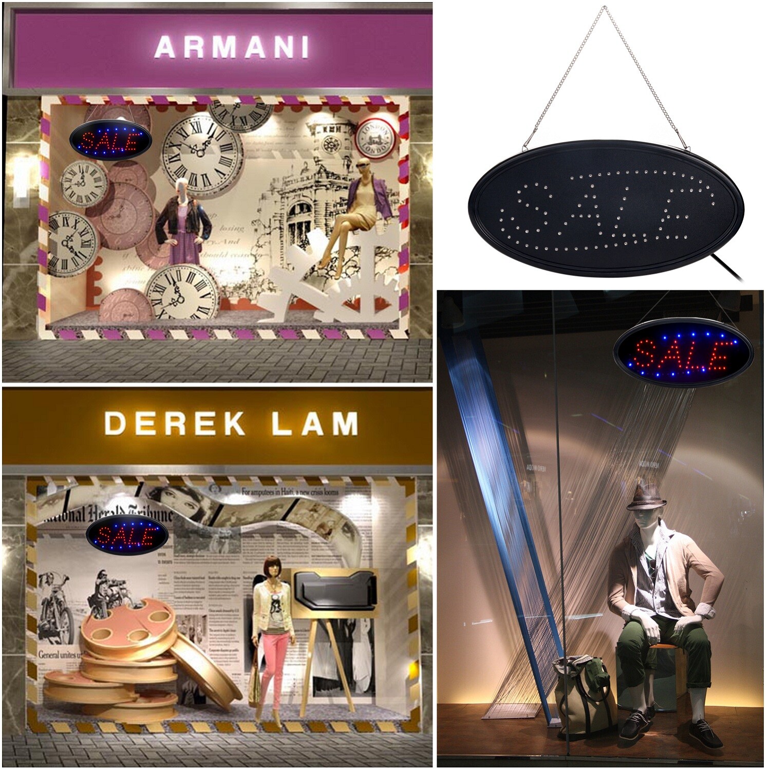LED Neon SALE Sign Shop Light Electric Display Board Business Store Ultra Bright