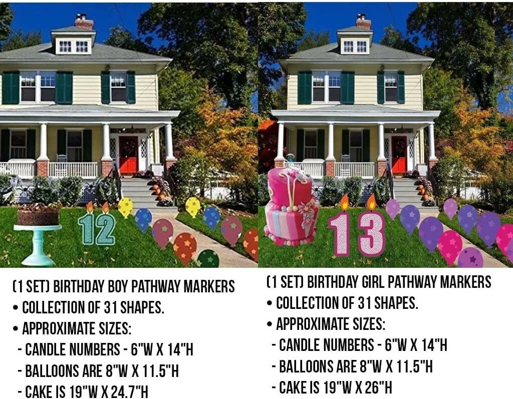 Youth Birthday Yard Card Rental Business Startup Kit, 100 Short & 25 EZ Stakes