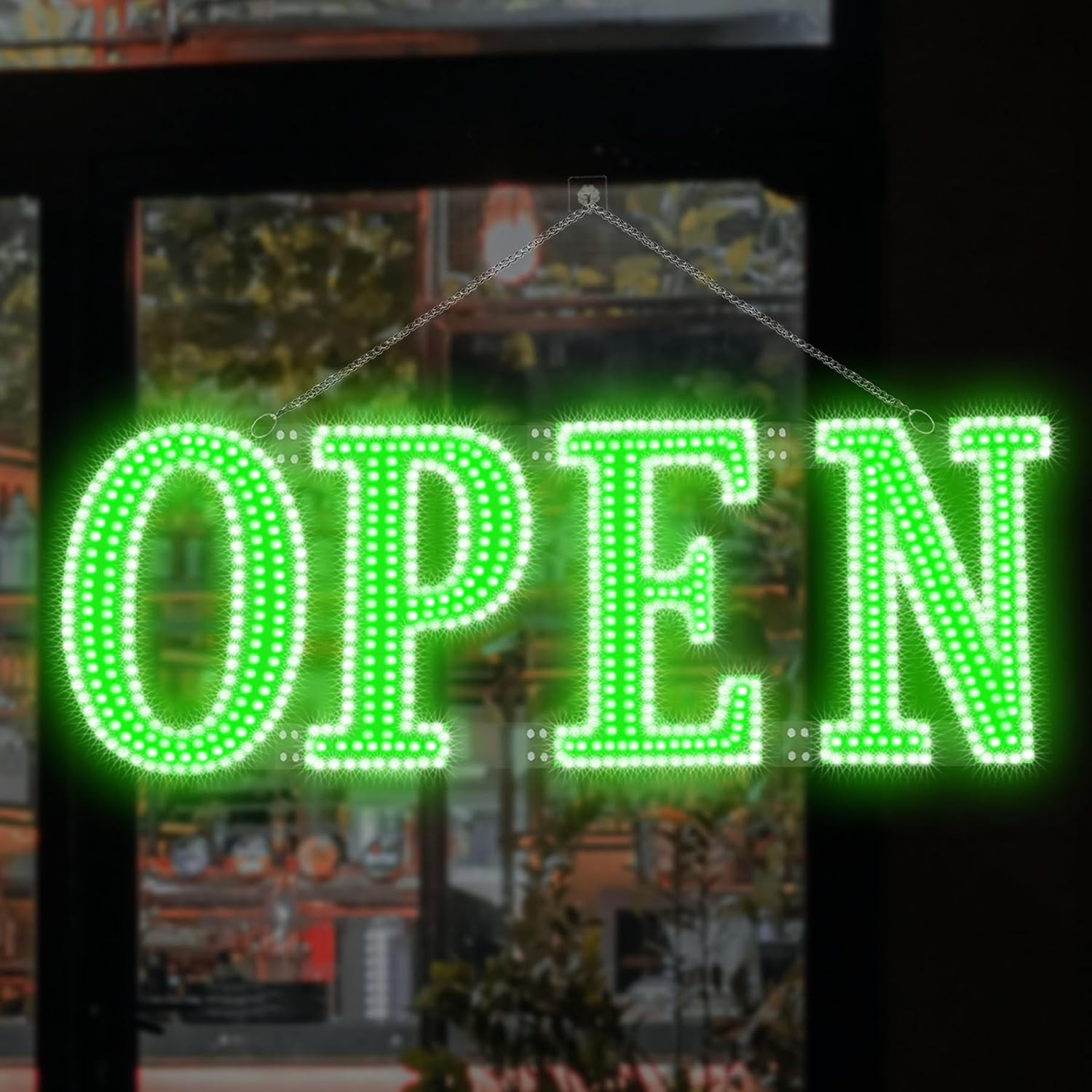 Led Open Signs for Business 30x10in Big Open Sign Led w/Remote Control Window Wa