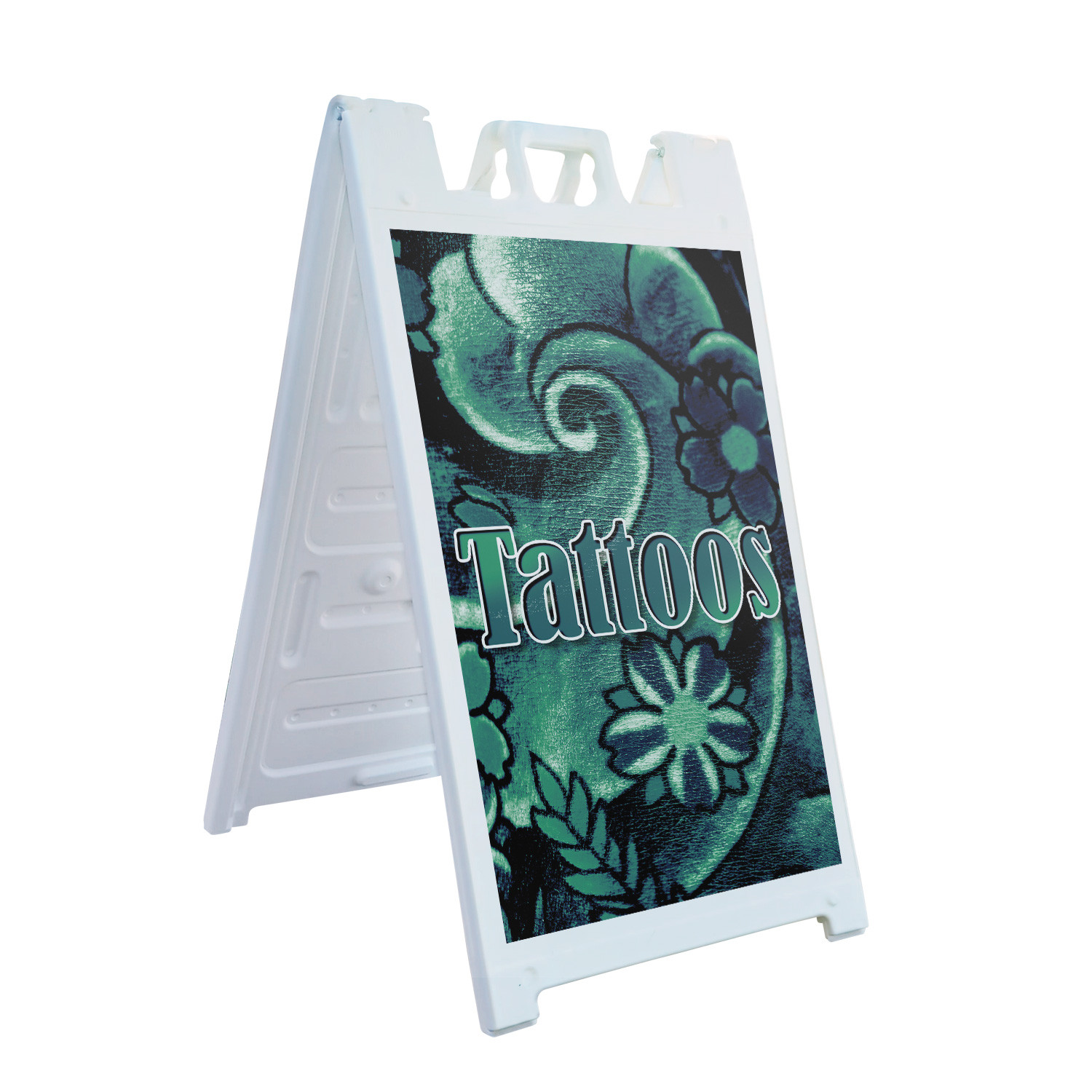 Tattoos Heavy Duty A-Frame Sidewalk Sign Professional Services Artistic Unique