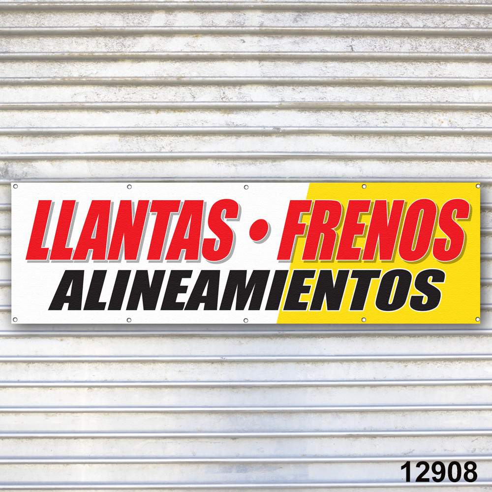 Llantas Frenos Alineamientos Banner Auto Repair Tire Dealer Service Bay
