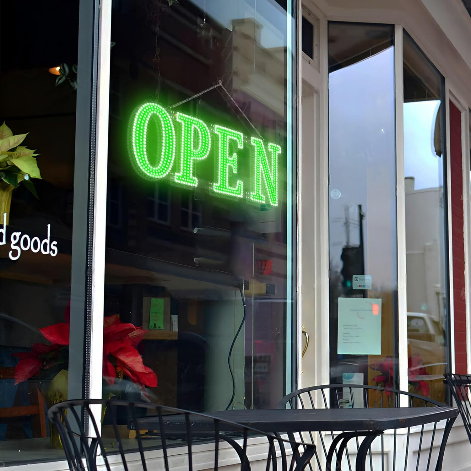 Led Open Signs for Business 30x10in Big Open Sign Led w/Remote Control Window Wa