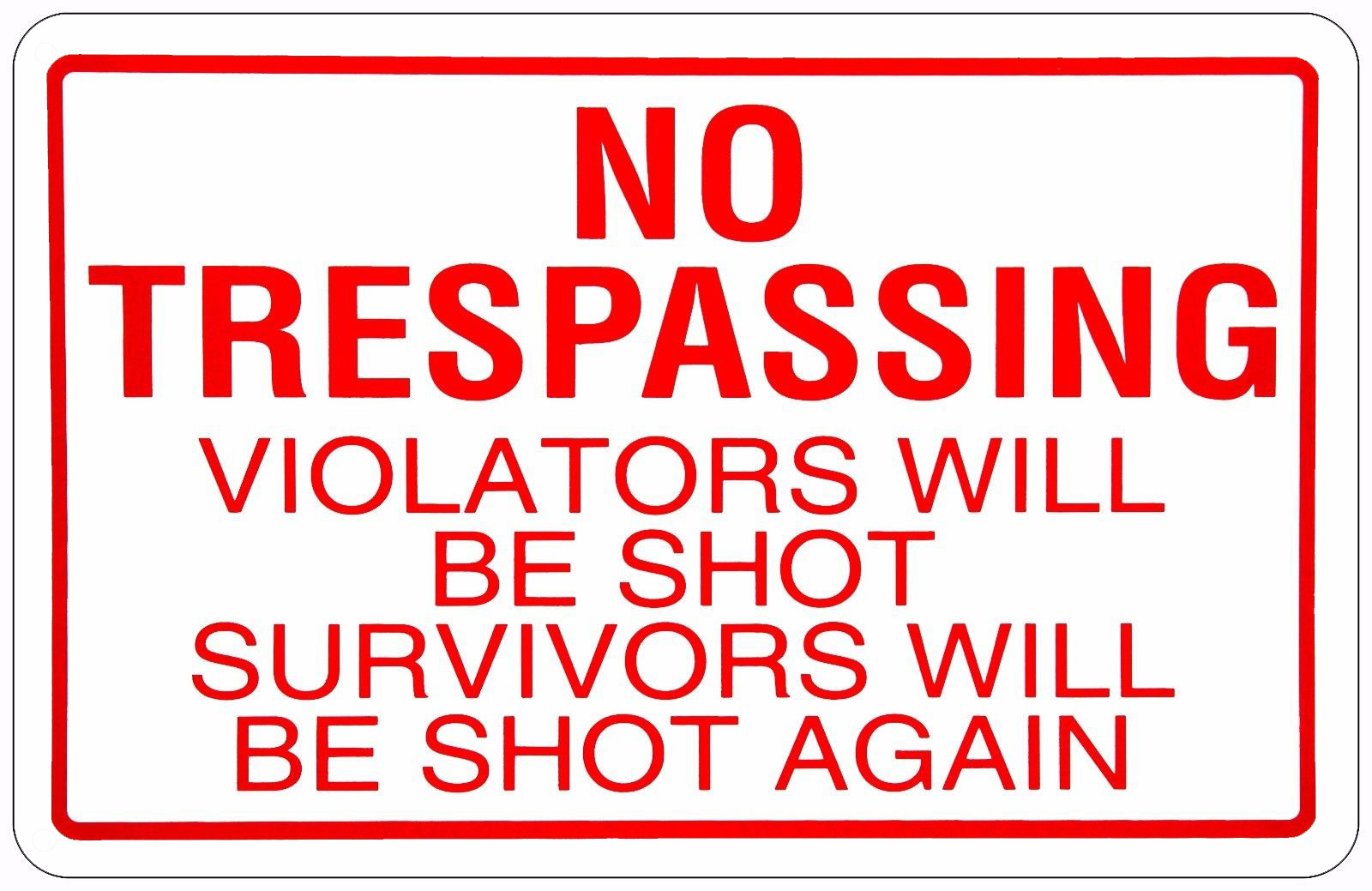 Private Drive No Trespassing Restricted Area Warning 24 Hr Video Danger PVC Sign