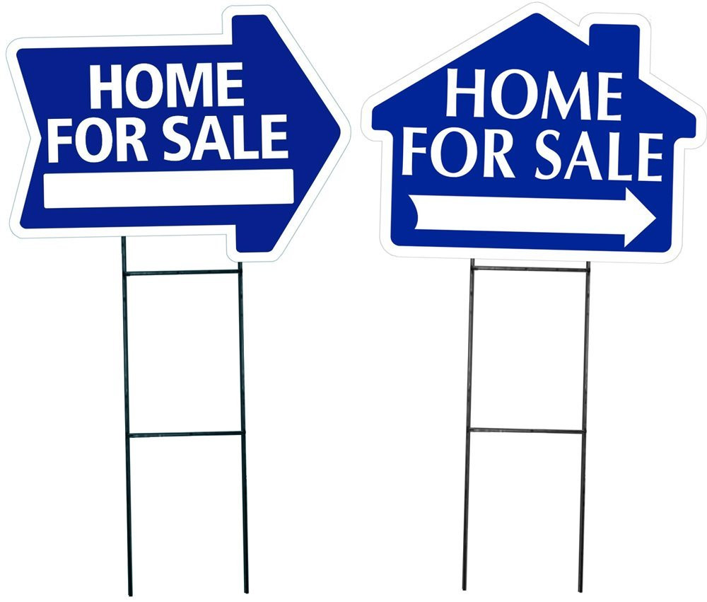 Large -Arrow and House shaped- Home for Sale Sign Kit Combination