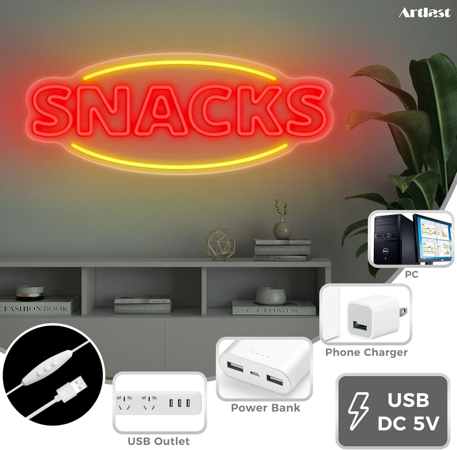 Snacks Led Neon Sign
