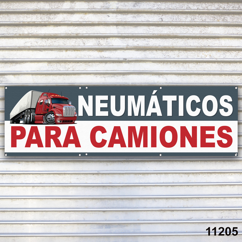 Neumaticos para Camiones Banner Signo