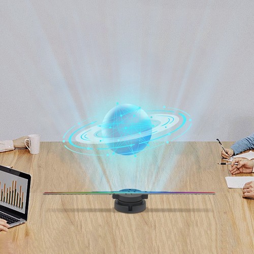 3D Holographic Projector 244-LED Hologram Fan Advertising Player Kit w/ Control!