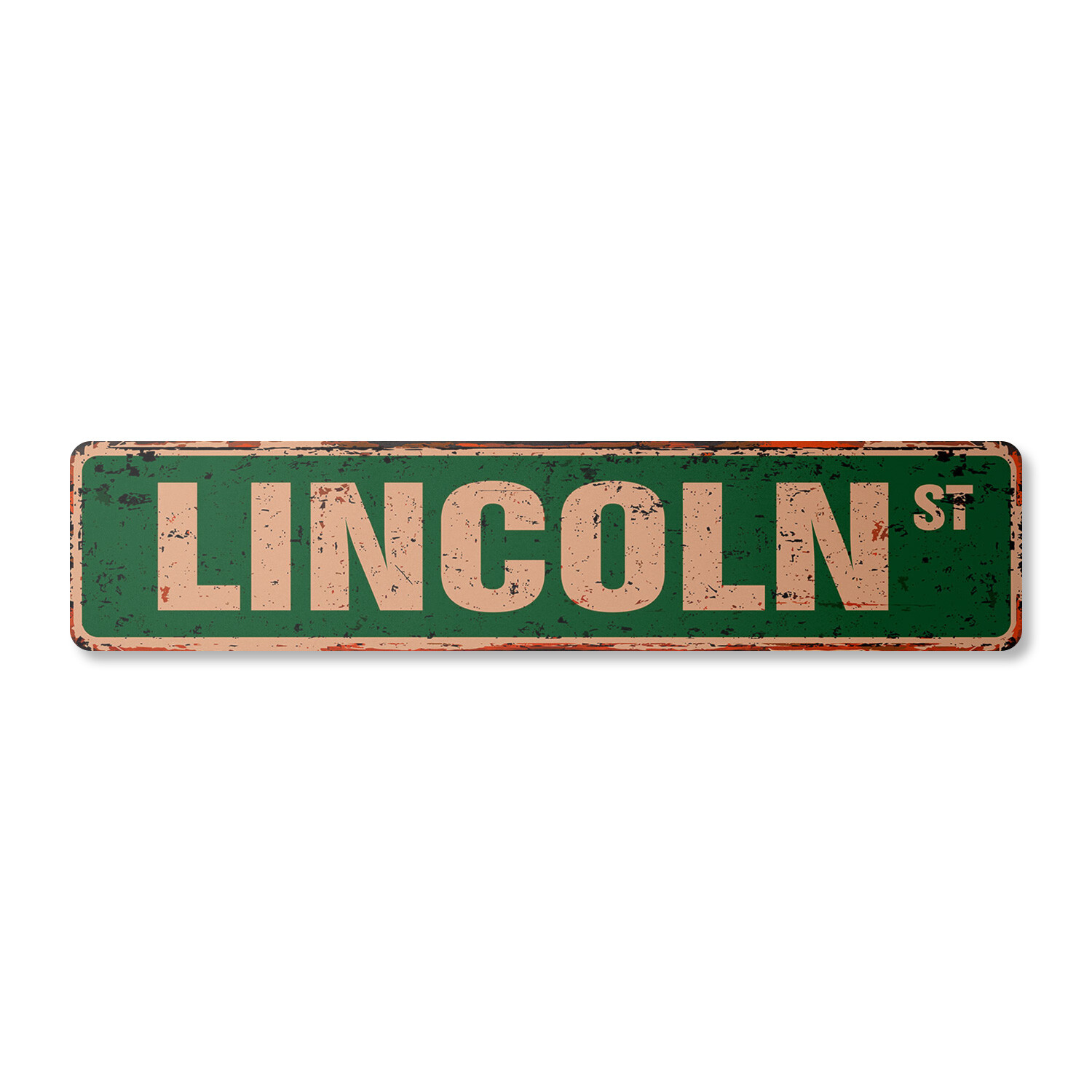 LINCOLN Vintage Street Sign Childrens Name Room| Indoor/Outdoor