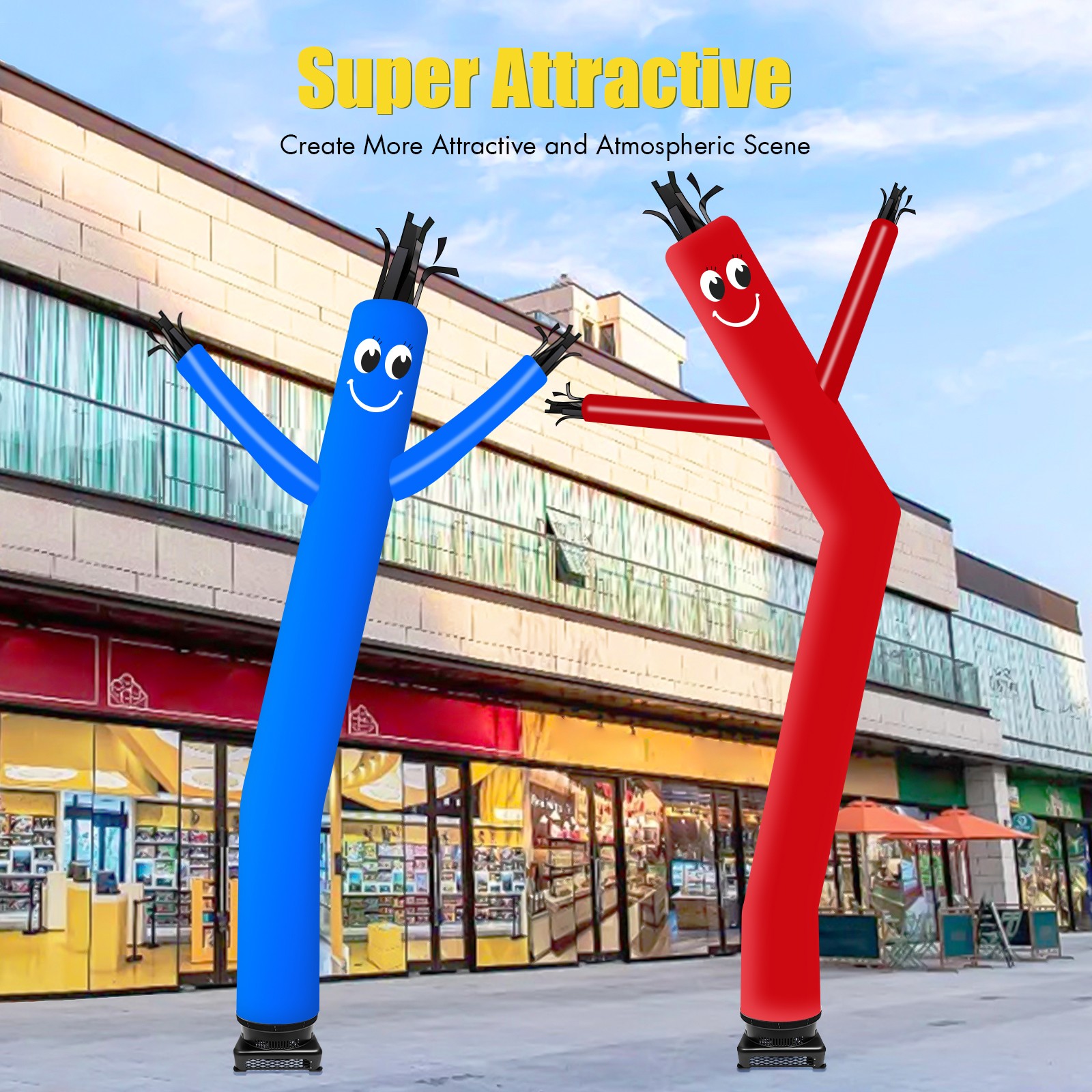 18Inch Air Blower Fan Fit Outdoor Inflatable Dancer Wind Tube Man Puppet Fly Guy