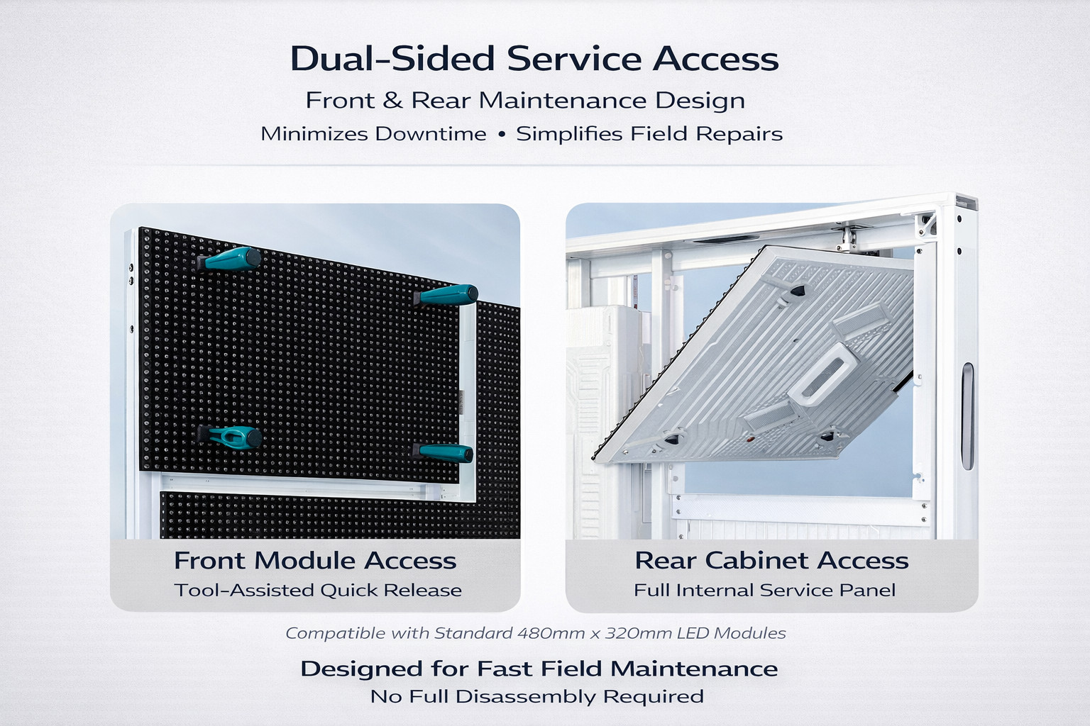 3×6 FT Outdoor LED Billboard P6.67 Single-Sided Programmable Digital Sign IP65