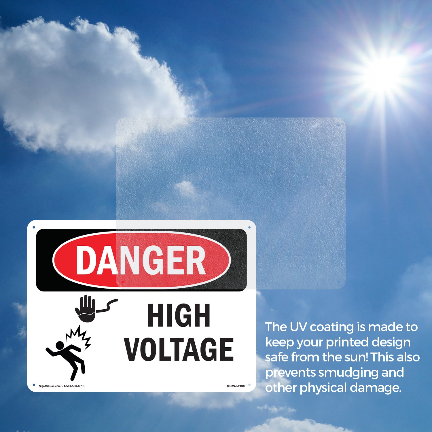 High Voltage OSHA Danger Sign Metal, Plastic, Or Decal – 5 or 10 Pack
