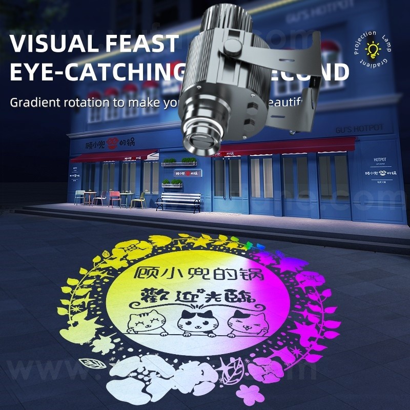 50W Automatic Color Changing Professional Gobo Projector Store Logo Projection