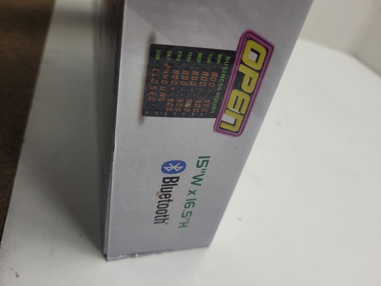 GLI Led Open Sign with Business Hours, Stand Out with 1000’s Color Combos